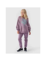 Dívčí mikina bez kapuce 4F Junior 4FJWAW24TSWSF1214-51S