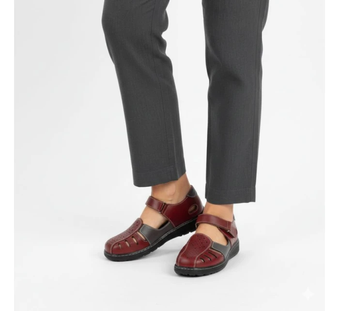 Dámská pohodlná prolamovaná obuv na suchý zip model 21953871 - Unisoft