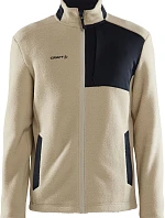 Craft Corporate ADV Pile Fleece Jacket M Pánská fleecová bunda Sherpa 81.2220 ecru/black