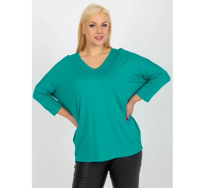 Halenka RV BZ 5745.18 tyrkysová Halenka RV BZ 5745.18 tyrkysová