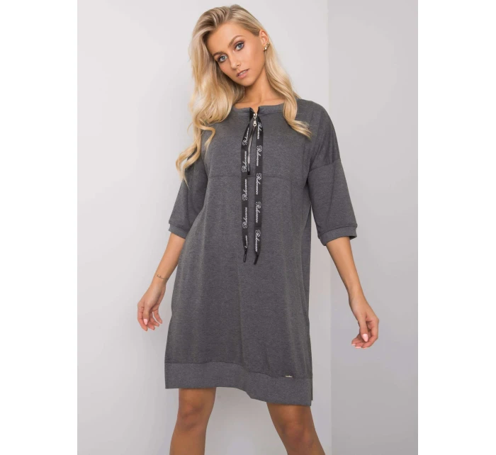 Šaty RV SK 6273.47P tmavě šedá