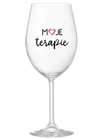 MOJE TERAPIE - čirá sklenice na víno 350 ml