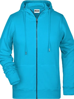 Daiber 8025 Dámská mikina s kapucí 02.8025 turquoise