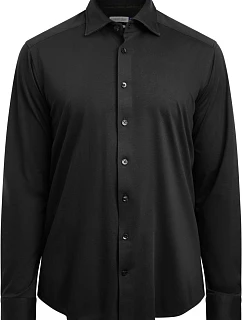 J.Harvest & Frost 132 Slim Men Košile Interlock s dlouhým rukávem black model 22459798