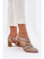 Dámské kožené boty model 21693687 - Maciejka