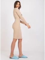 Dámské šaty Dress-EM-SK-686.63-béžová