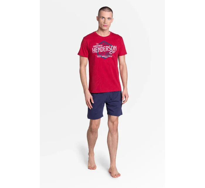 Pyžamo Lars 38869-33X Červená a tmavě modrá - Henderson