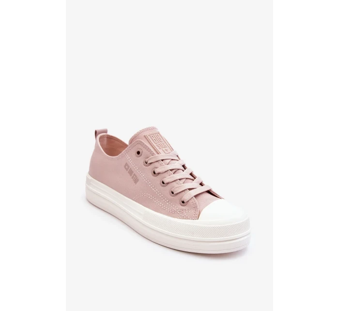 Nízké šněrovací tenisky Big Star LL274970 Nude Nízké šněrovací tenisky Big Star LL274970 Nude