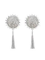 Sexy lepítka na bradavky Mistiqua stříbrné - Obsessive