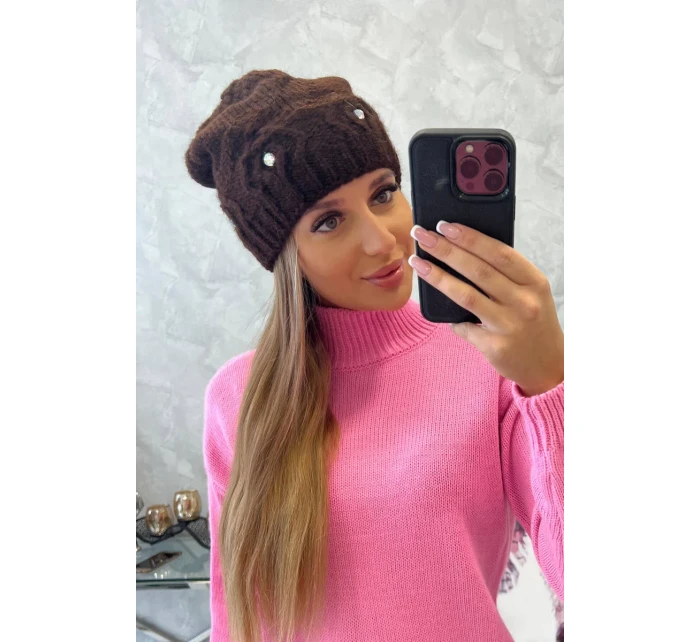 Dámská čepice Ramona K383 hnědá Dámská čepice Ramona K383 hnědá
