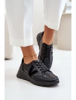 Dámské Kožené Sportovní Boty Vinceza 7918 Černé