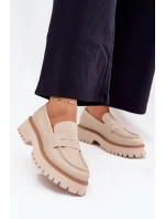 Dámské Mokasíny Na Platformě A Plochém Podpatku Big Star model 21705316 Béžové - Big Star Shoes