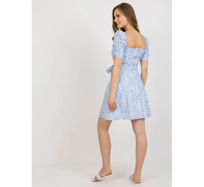 LK SK 509002 šaty.03P bílá a modrá