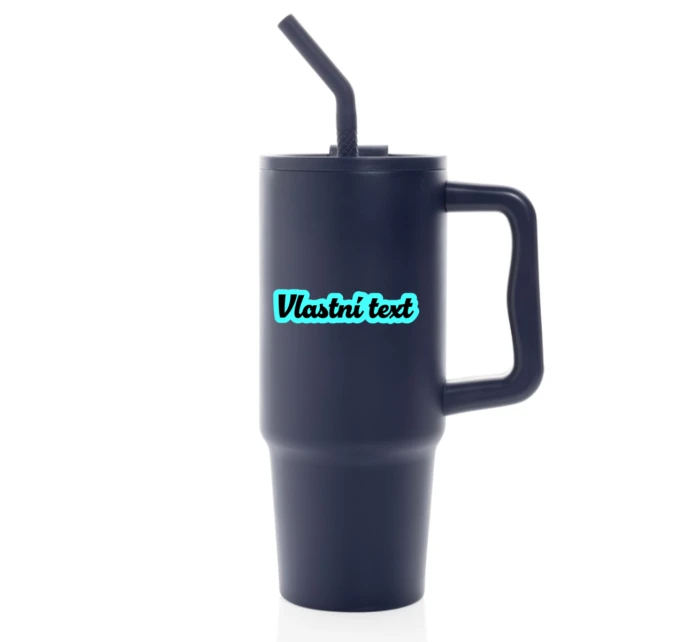 Personalizovaná termoska s barevným víčkem s obrysem 