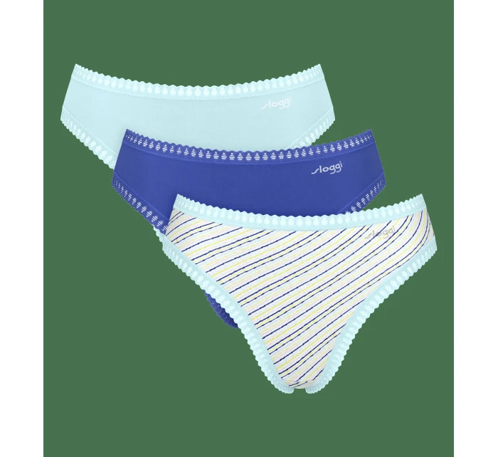 sloggi GO Crush High leg C3P - BLUE - SLOGGI BLUE - SLOGGI sloggi GO Crush High leg C3P - BLUE - SLOGGI BLUE - SLOGGI