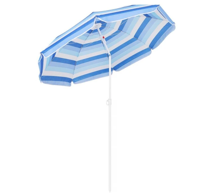 BALKONOVÝ PLÁŽOVÝ SLUNEČNÍK 180CM MODRÁ LINIE 1048819