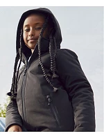 Padded Hooded Softshell Junior Dětská zateplená softshellová bunda s kapucí model 22454895 dark navy - Clique Padded Hooded Softshell Junior Dětská zateplená softshellová bunda s kapucí model 22454895 dark navy - Clique