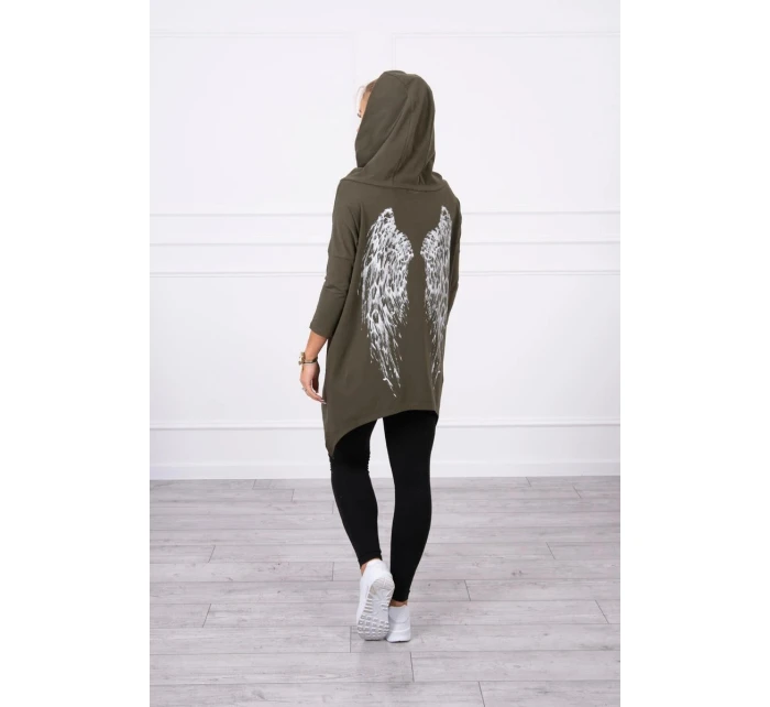 Halenka s model 21755694 potiskem khaki - K-Fashion Halenka s model 21755694 potiskem khaki - K-Fashion