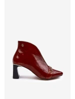 Kožené Boty Na  Hnědé model 21636031 - Maciejka