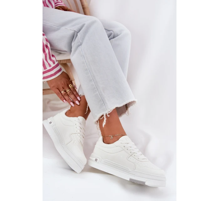 Nízké dámské sneakersy Big Star RR274A310 HI-POLY SYSTEM Bílé Nízké dámské sneakersy Big Star RR274A310 HI-POLY SYSTEM Bílé