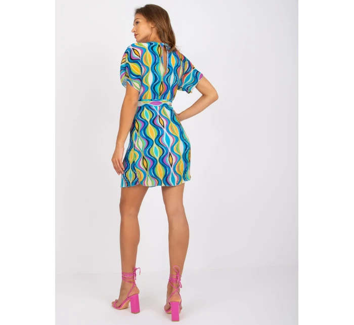 Dámské šaty-DHJ-SK-9651.51-modré