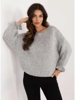 Sweter MI SW model 20535892 szary - FPrice Sweter MI SW model 20535892 szary - FPrice