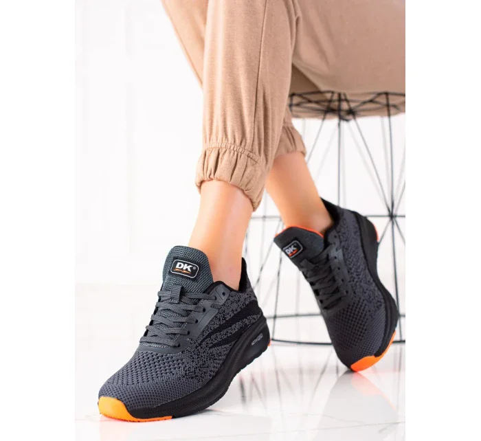 Exkluzívní šedo-stříbrné tenisky dámské bez podpatku Exkluzívní šedo-stříbrné tenisky dámské bez podpatku