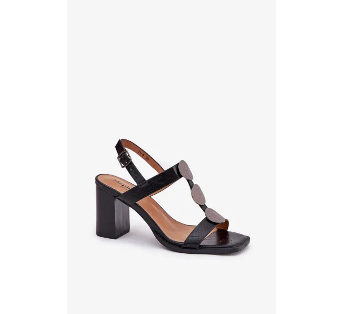 Sandály na podpatku model 209918 Step in style Sandály na podpatku model 209918 Step in style