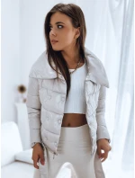 Dámský prošívaný kabát LONDON PREMIUM beige FashionStreet TY3162