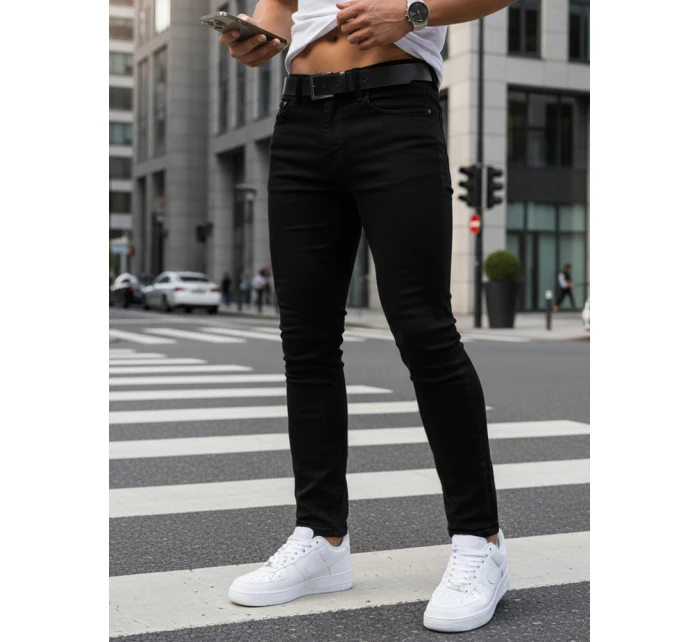 Spodnie męskie slim fit czarne model 22022570 - FashionStreet
