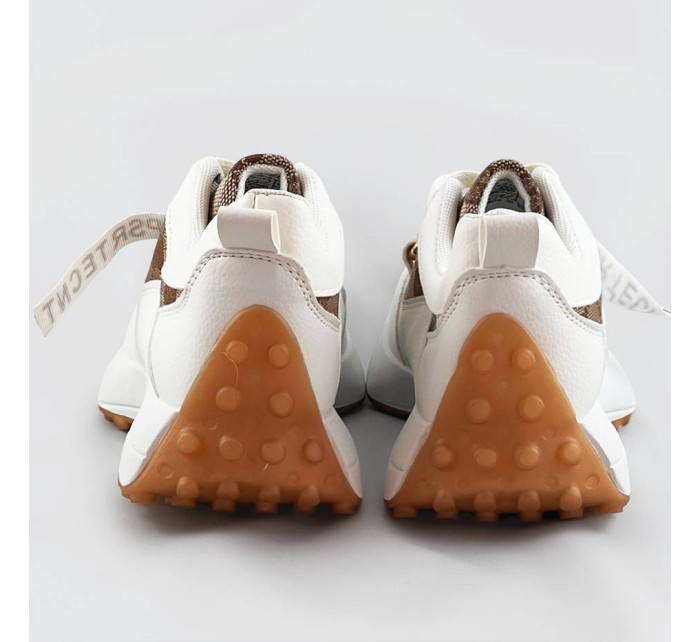 Bílé sportovní boty s řetízkem (N-205)