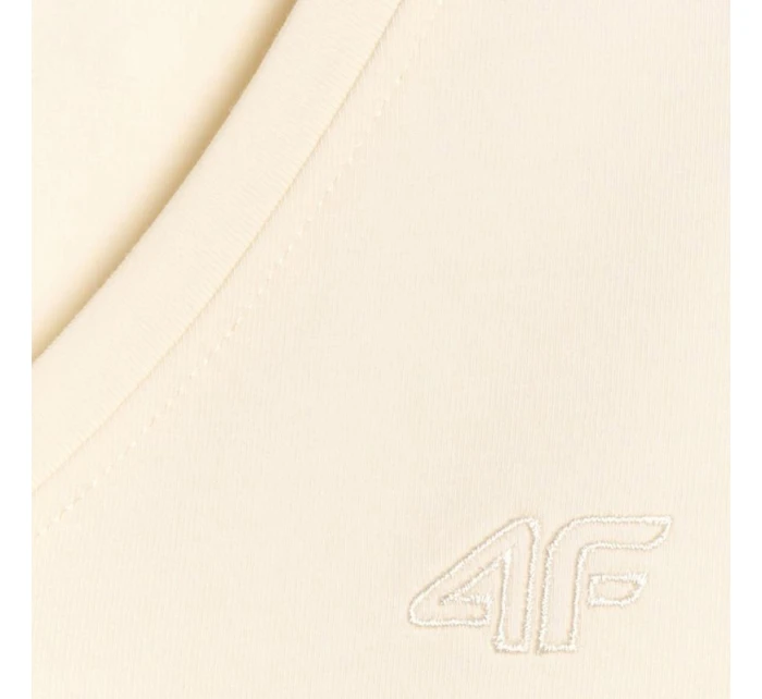 Dámské tričko krémové WAW25TTSH model 21391882 - 4F Dámské tričko krémové WAW25TTSH model 21391882 - 4F