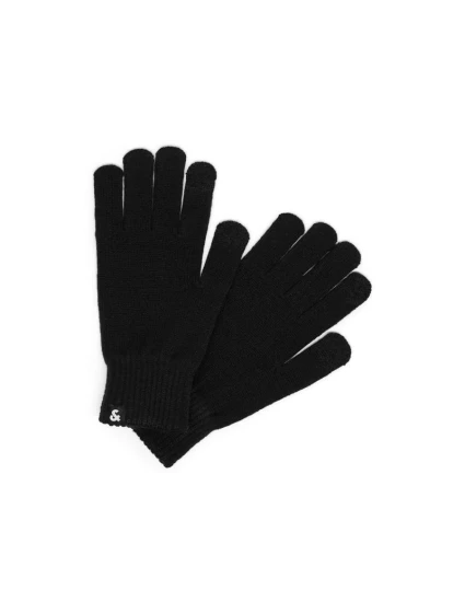 Pletené rukavice Jack & Jones model 21815815 BLACK - Jack&Jones Pletené rukavice Jack & Jones model 21815815 BLACK - Jack&Jones