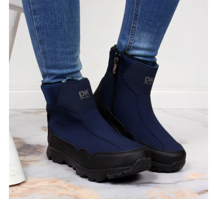 Zimní sněhové boty nepromokavé tmavě modré DK Zimní sněhové boty nepromokavé tmavě modré DK