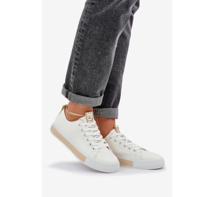 Dámské klasické zlaté tenisky model 21684893 - Boto Dámské klasické zlaté tenisky model 21684893 - Boto