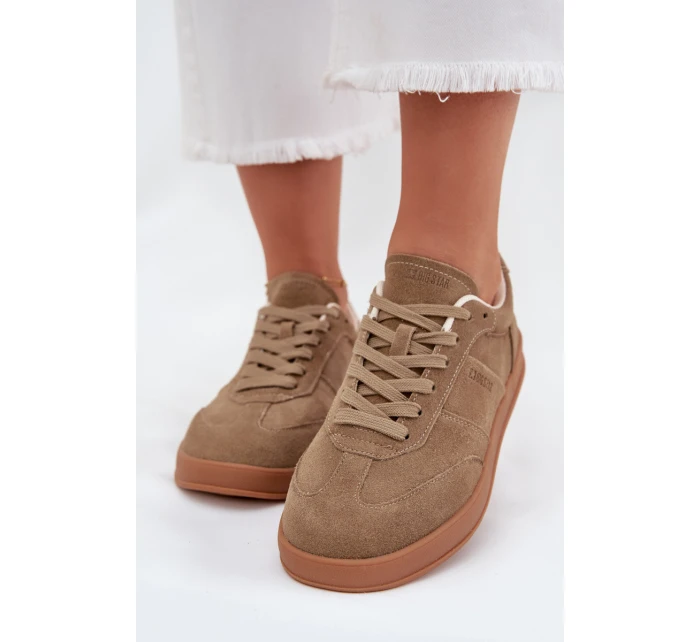 Dámské semišové sneakersy Big Star model 21705779 HIPOLY SYSTEM Béžové - Big Star Shoes Dámské semišové sneakersy Big Star model 21705779 HIPOLY SYSTEM Béžové - Big Star Shoes