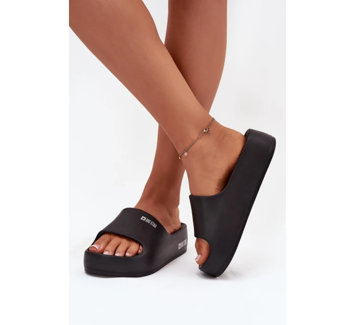 Dámské Pantofle z Pěny na Masivní Platformě Big Star SS274721 Černé Dámské Pantofle z Pěny na Masivní Platformě Big Star SS274721 Černé