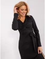 Sukienka LK SK model 19394536 czarny - FPrice Sukienka LK SK model 19394536 czarny - FPrice