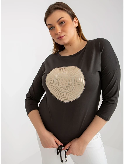 Dámská halenka RV BZ model 18025855 tmavá khaki - FPrice