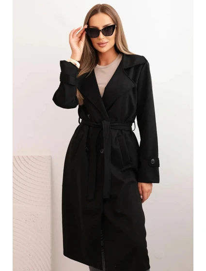 Dámský kabát Černá model 21399711 - Kesi Dámský kabát Černá model 21399711 - Kesi