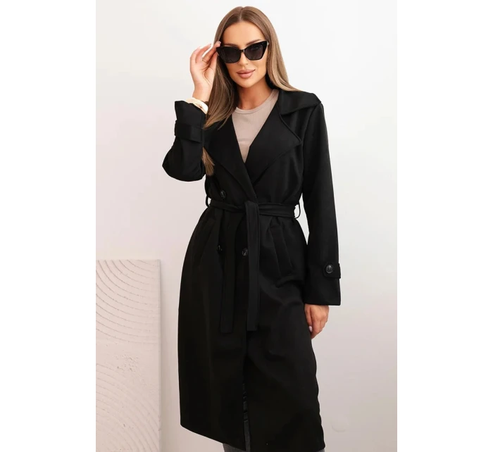 Dámský kabát Černá model 21399711 - Kesi Dámský kabát Černá model 21399711 - Kesi