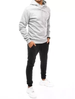 Pánská šedočerná tepláková souprava FashionStreet AX0670