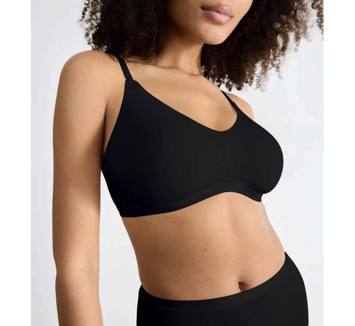 Dámská podprsenka GO Daily Cotton Soft bra - BLACK - černá 0004 - SLOGGI