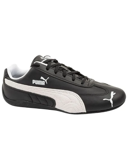 Puma – pánské sportovní boty Speedcat, černé kožené, módní tenisky Puma – pánské sportovní boty Speedcat, černé kožené, módní tenisky