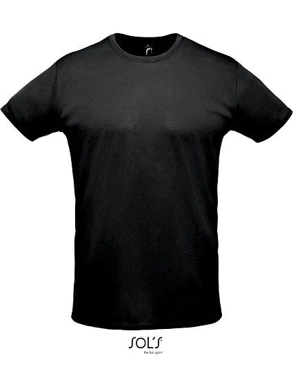 SOL'S Sprint Unisex piqué sportovní tričko 25.2995 black