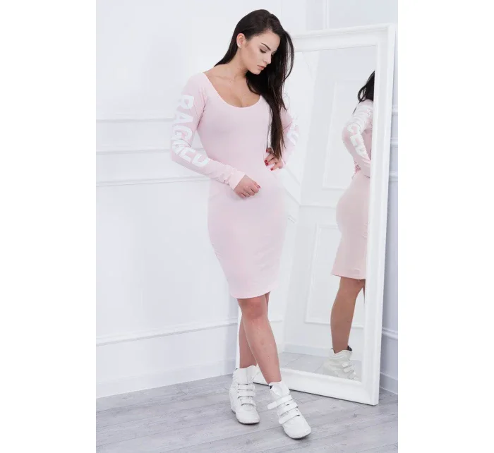 Hadrové šaty pudrově růžové Hadrové šaty pudrově růžové