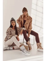 Dámské zateplené sněhule Big Star model 21601636 Béžove - Big Star Shoes Dámské zateplené sněhule Big Star model 21601636 Béžove - Big Star Shoes