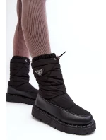 Dámské sněhule na tlusté podrážce černé Lureta Dámské sněhule na tlusté podrážce černé Lureta