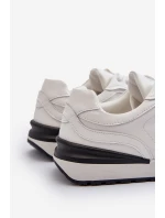 Mužské kožené tenisky BIG STAR NN174288 bílé Mužské kožené tenisky BIG STAR NN174288 bílé