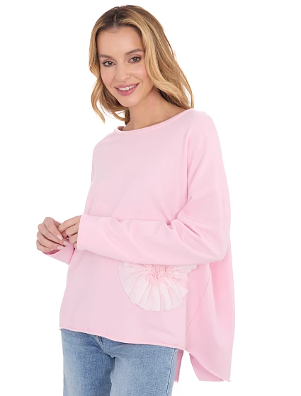 Bluzka IT BZ model 21886019 jasny różowy - FPrice Bluzka IT BZ model 21886019 jasny różowy - FPrice